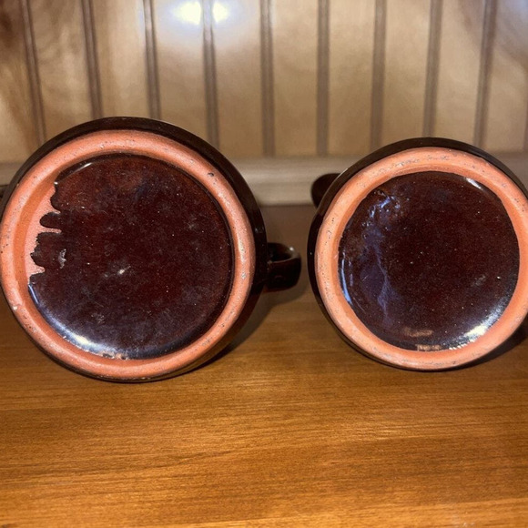 Vintage Japanese Redware Moriage Hand Painted Sugar & Creamer -‎ 1960’s - Picture 9 of 9